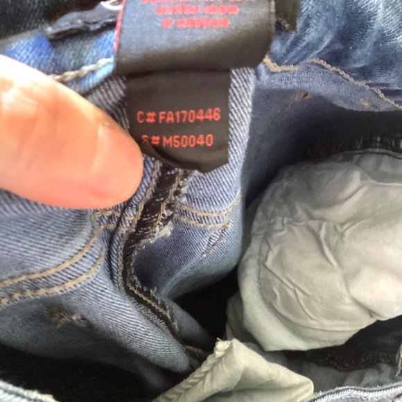 Earl Womens Jeans Flounce Hem Distressed Size 6 Blue Mid Rise Flare Straight - Picture 10 of 10